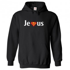 Superman Jesus Classic Unisex Kids and Adults Pullover Hoodie for Movie Fans